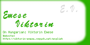 emese viktorin business card